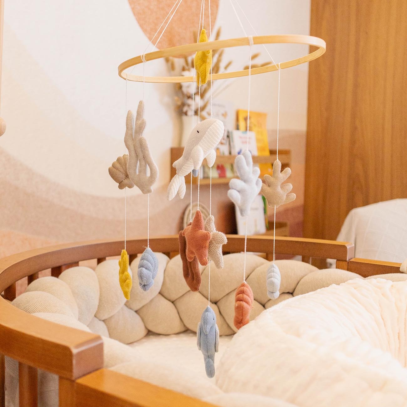 Móbile de Berço Fundo do Mar no Entardecer