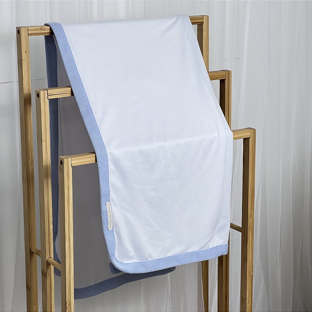 Cueiro Toque de Seda com Tricô - Cores Meninos