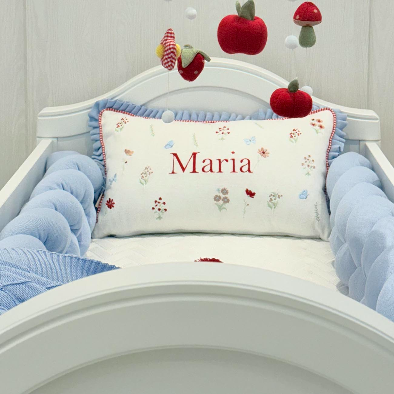 Kit berço Maria com nome Personalizada 3 peças