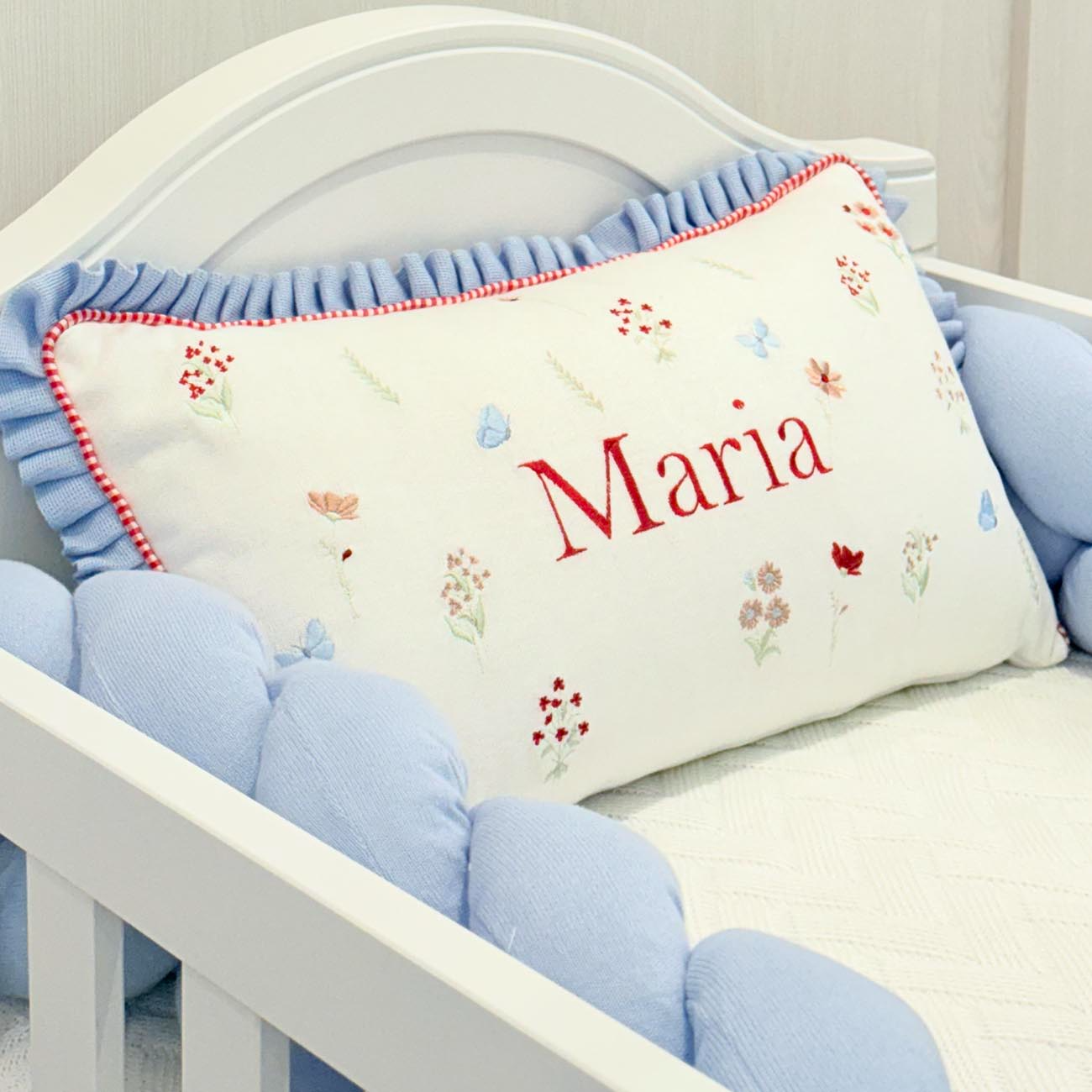 Kit berço Maria com nome Personalizada 3 peças