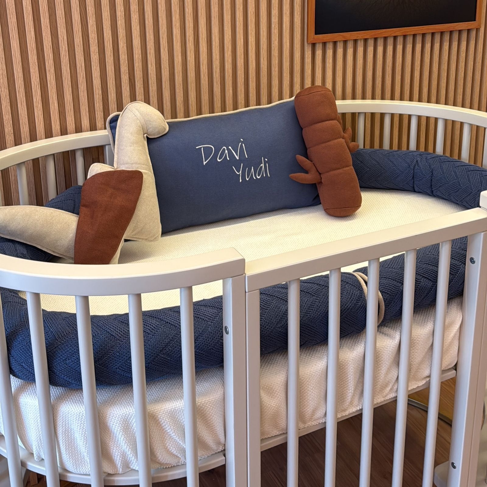 Kit Berço Personalizada com nome 6 Peças Davi Yudi