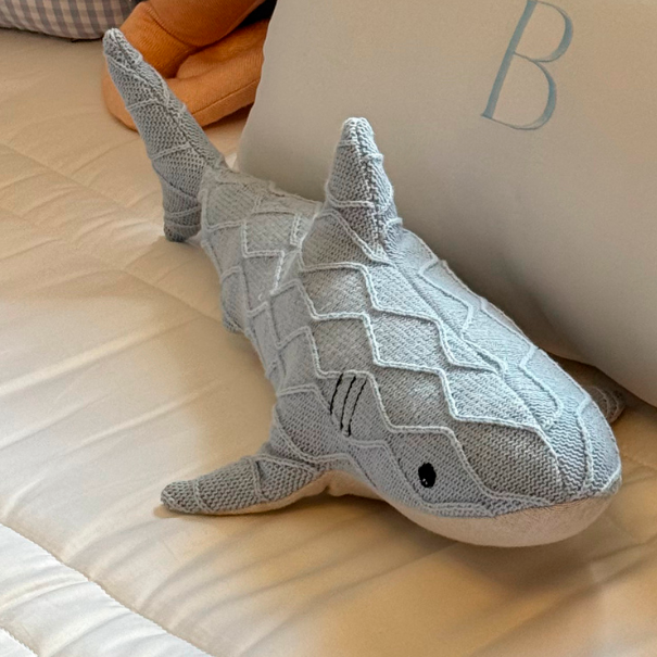 Almofadas Formato Tricot Fundo do Mar