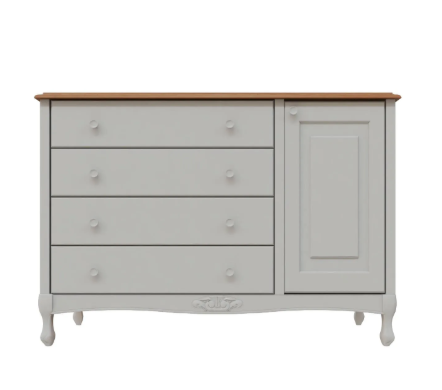 Cômoda Ópera 4 gavetas 1 porta - 526