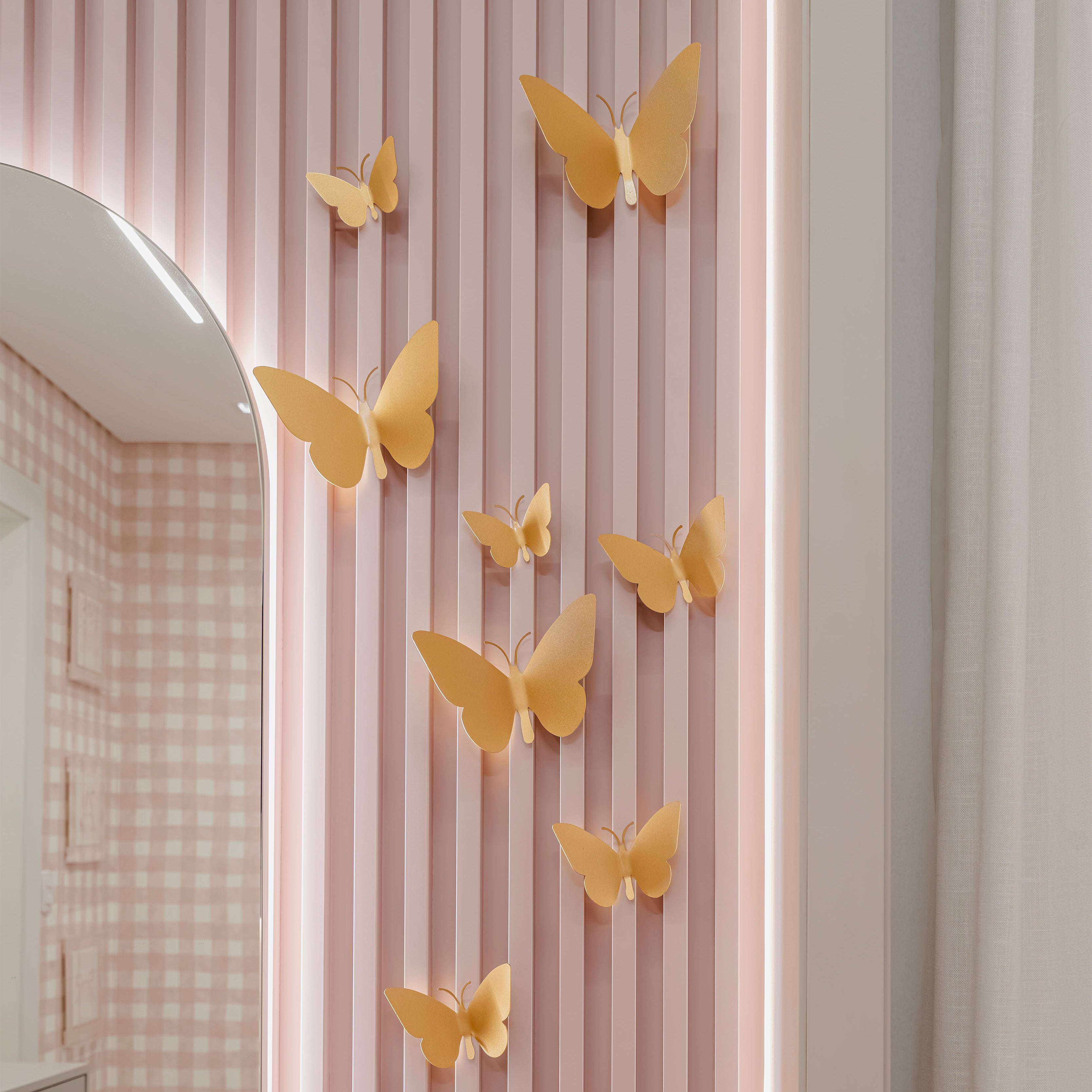 Borboletas Decorativas em Metal - Sonhos de Ninar - UND