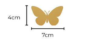 Borboletas Decorativas em Metal - Sonhos de Ninar - UND