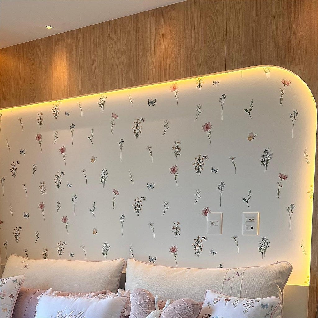 Papel de Parede Estampa Floral Isabella