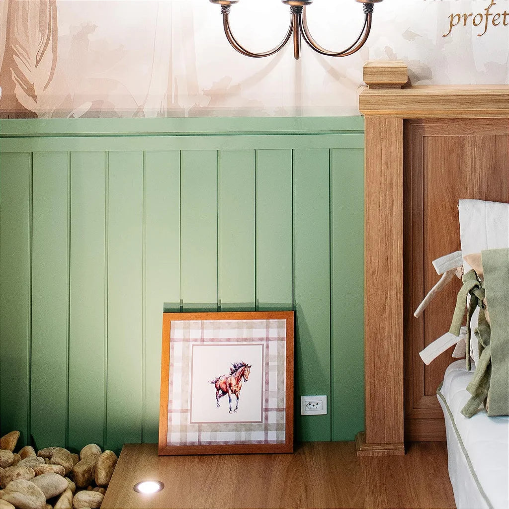 Quadros Decorativos Cavalo Xadrez Verde