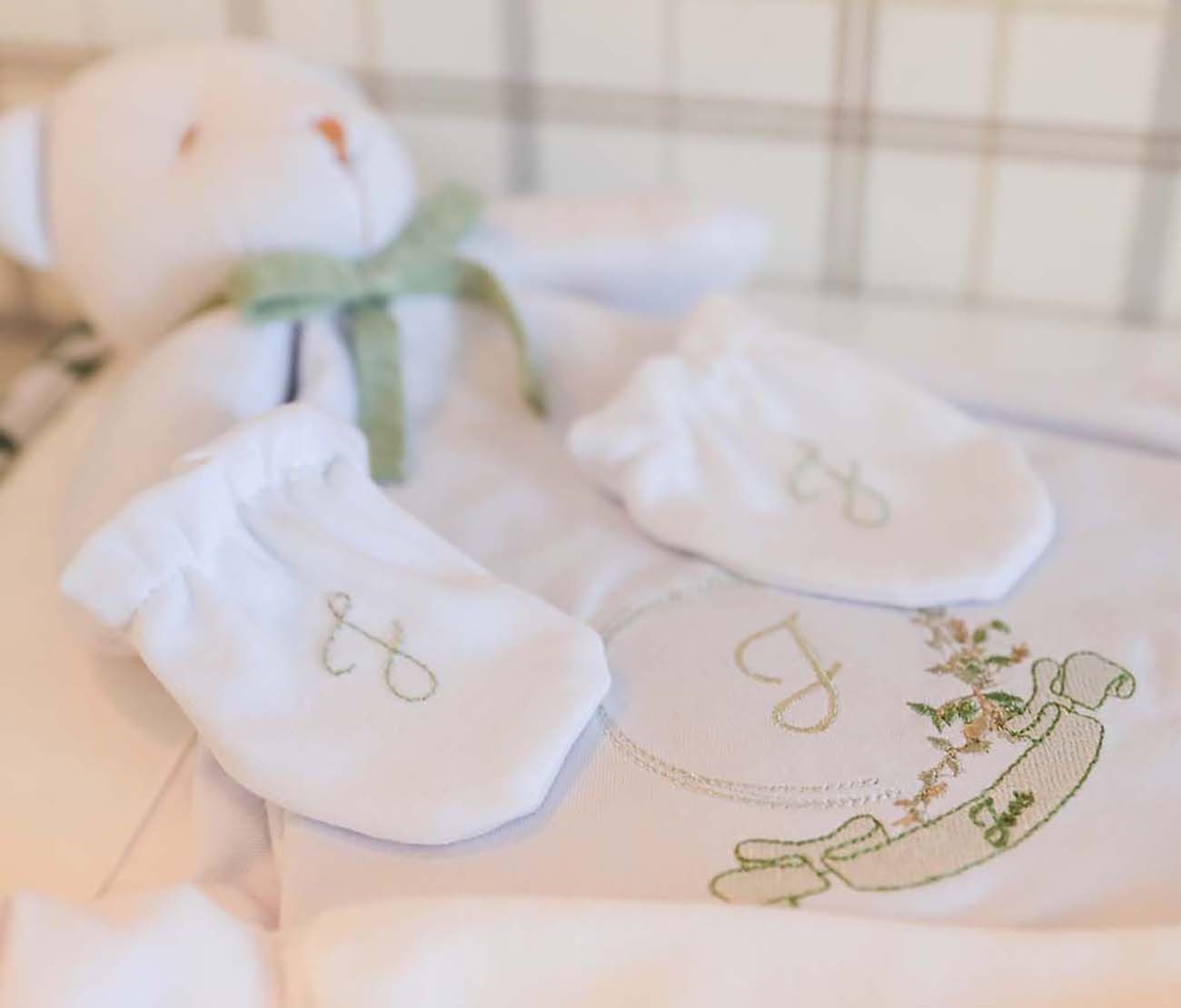 Luva com Touca Inicial Personalizado