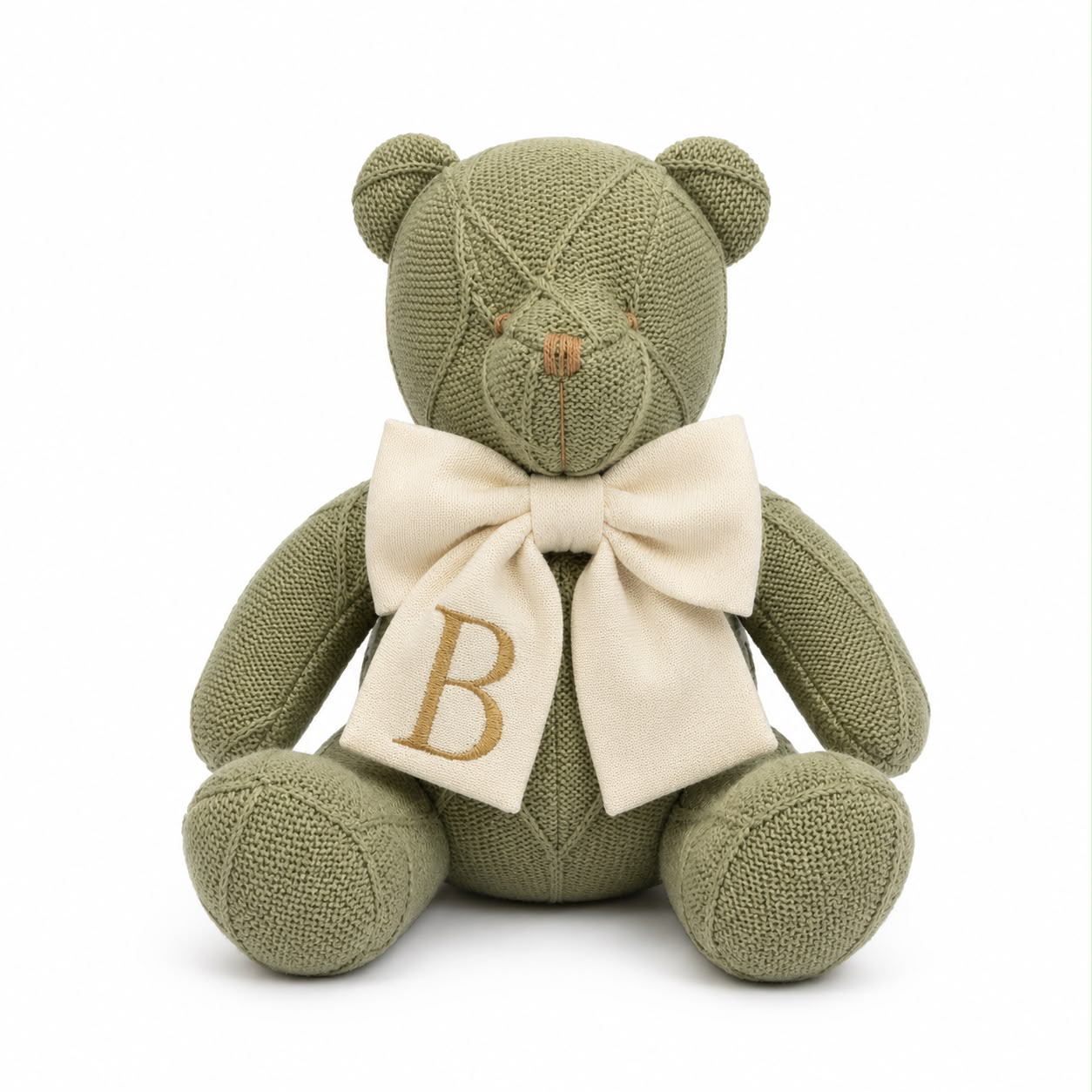 Almofada Urso Poly com Inicial Personalizada