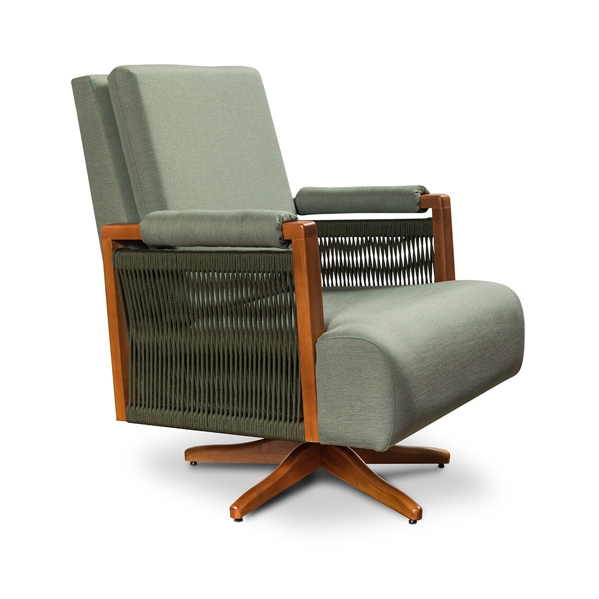 Poltrona Vivre Base Balanço + Giro Madeira (Sem Saia) - 521