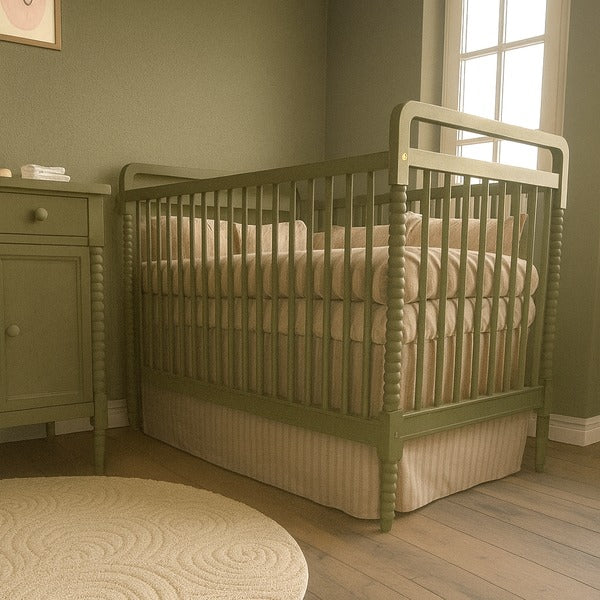 Berço Dot em Madeira Maciça com Mastros Torneados - 521