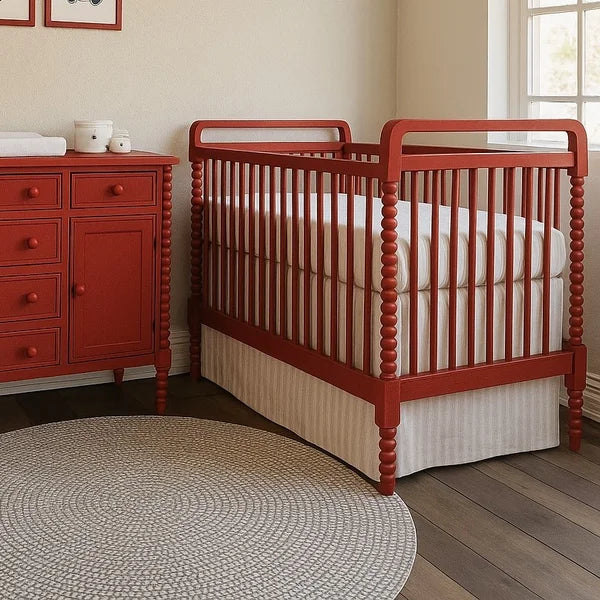 Berço Infantil Madeira Maciça Dot – Design Clássico para Quarto de Bebê - 521