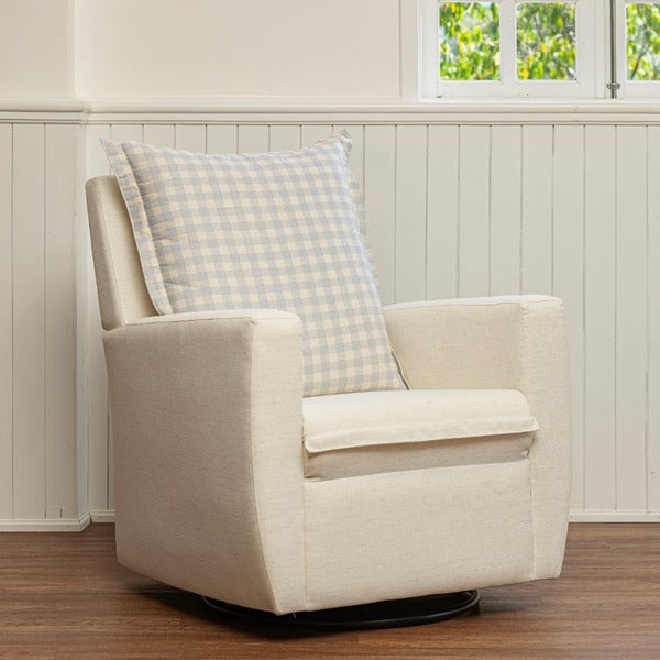 Poltrona Balanço e Giro Serena – Linho Cru