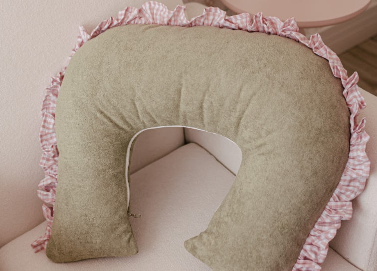 Almofada Amamentação com Babado Violeta SDN