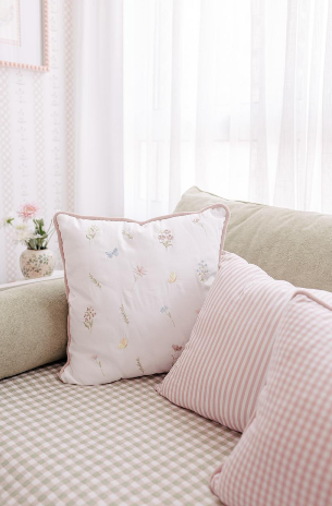 Almofada 40x40 Tecido percal 400 fios com bordado personalizado