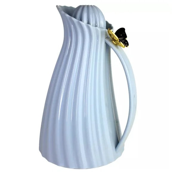 Garrafa Térmica Decorativa com Borboleta Dourada 1L – 12h Quente e Frio