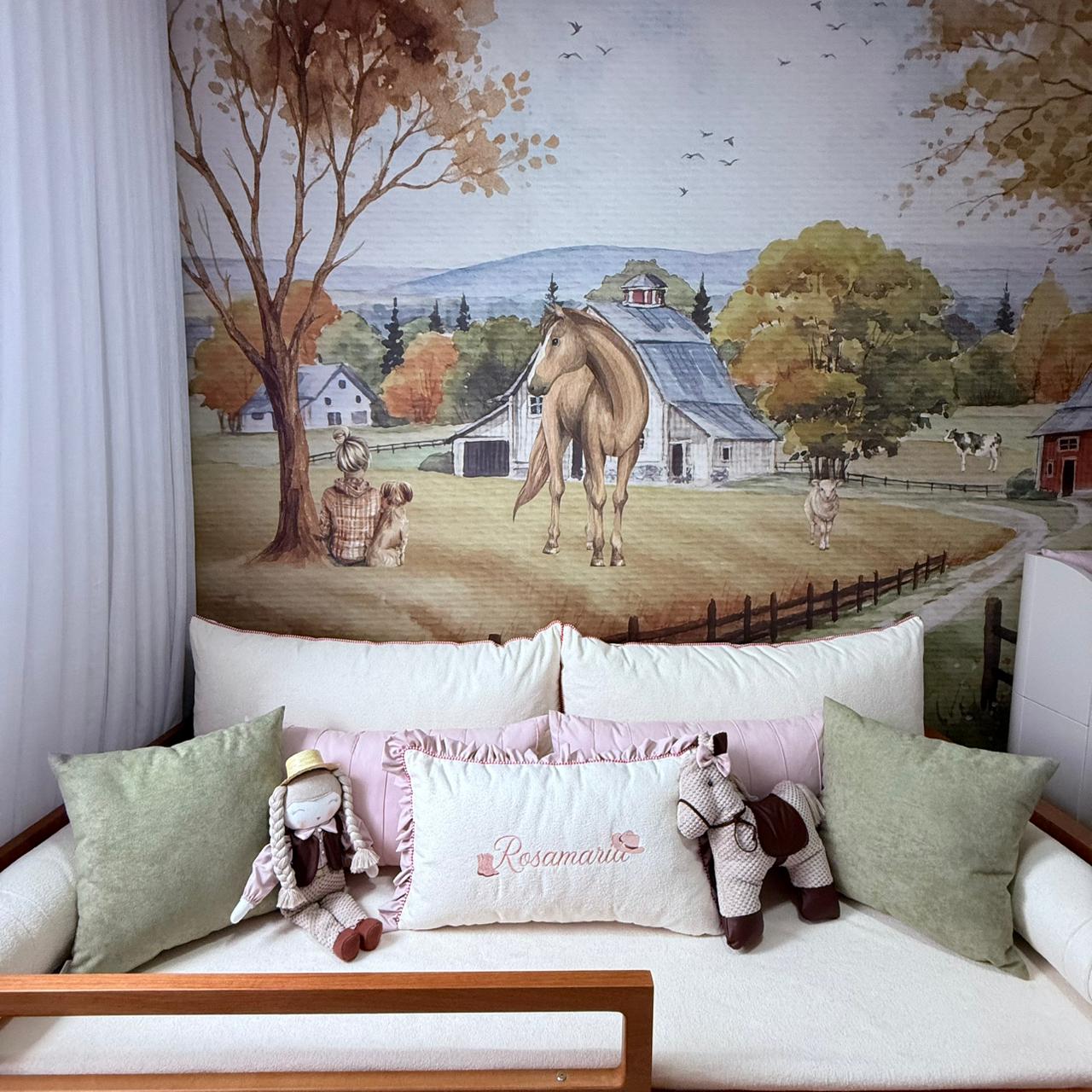 Kit cama com nome personalizado - 9 peças