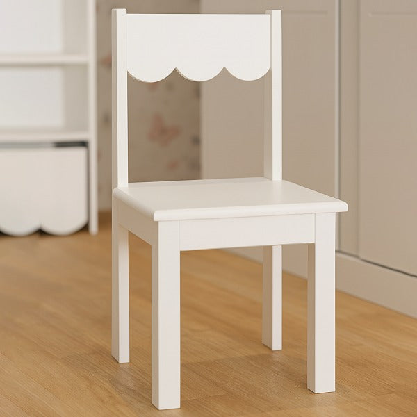 Cadeira Infantil Olivia em Madeira e MDF – Cor Branca