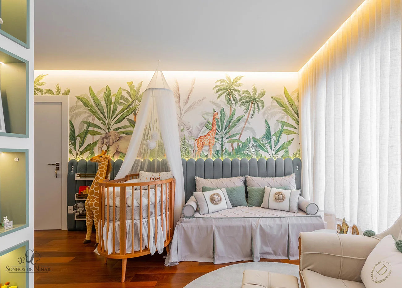 Berço Sonhos Up 4 em 1 pes madeira - 526