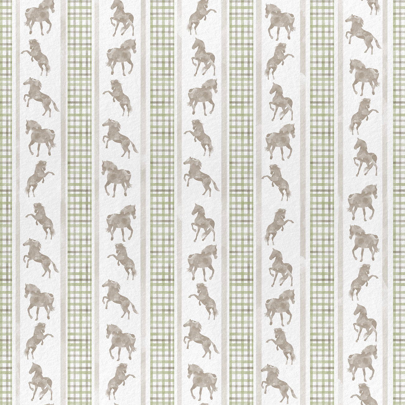 Papel de Parede Listras Xadrez Cavalos Joseph