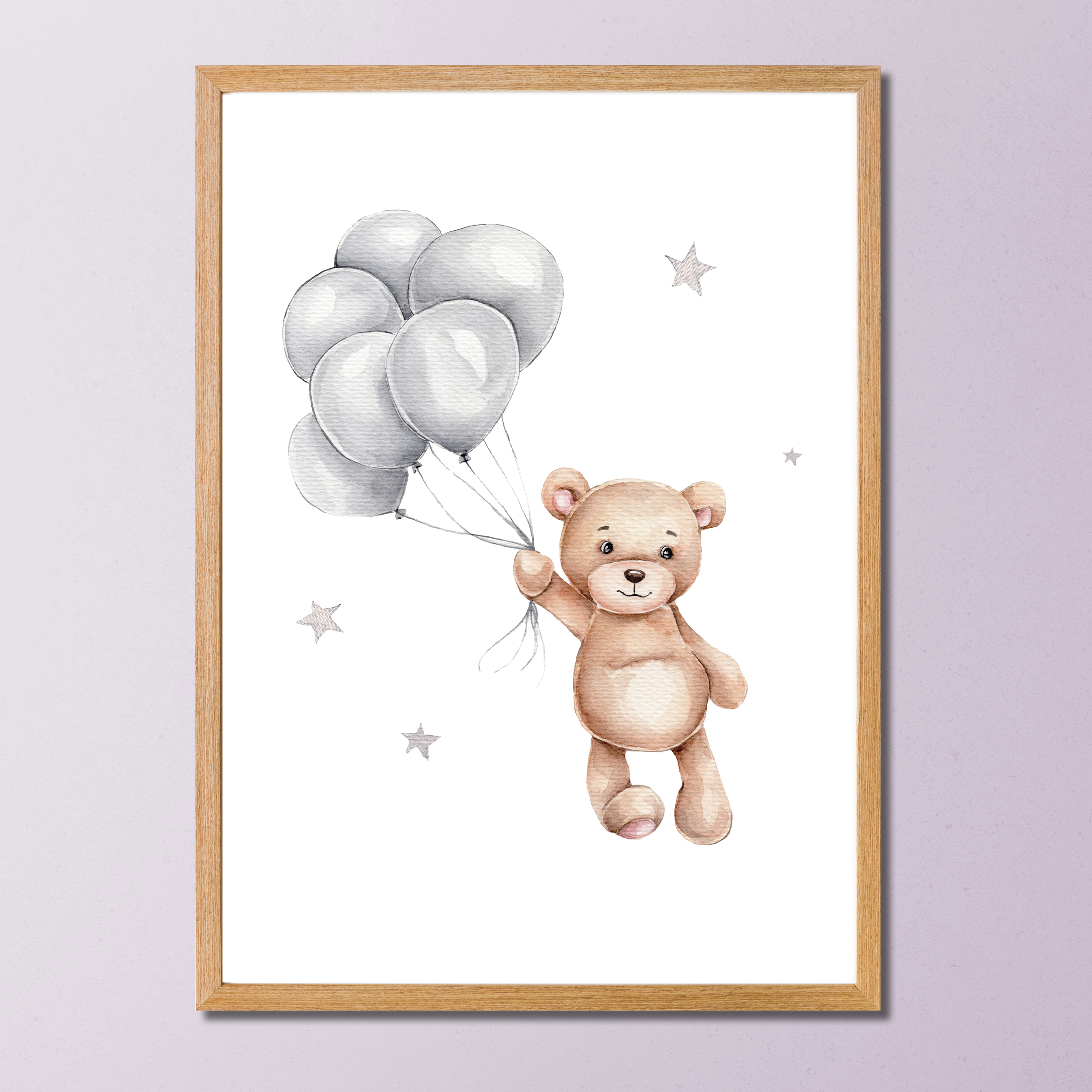 Quadros Decorativos Coleção Urso nas Estrelas