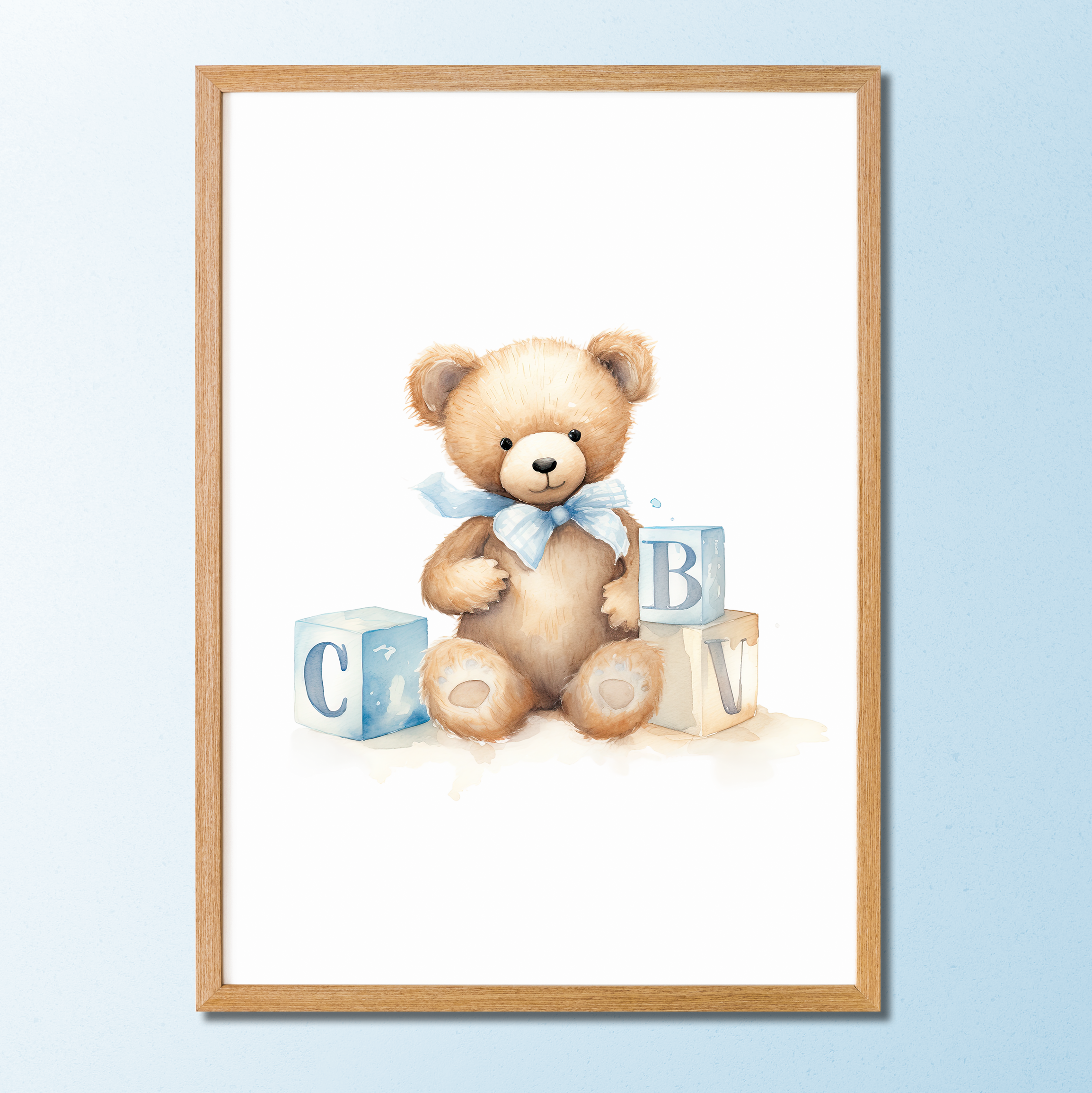 Quadros Decorativos Coleção Teddy Bear Blue 2