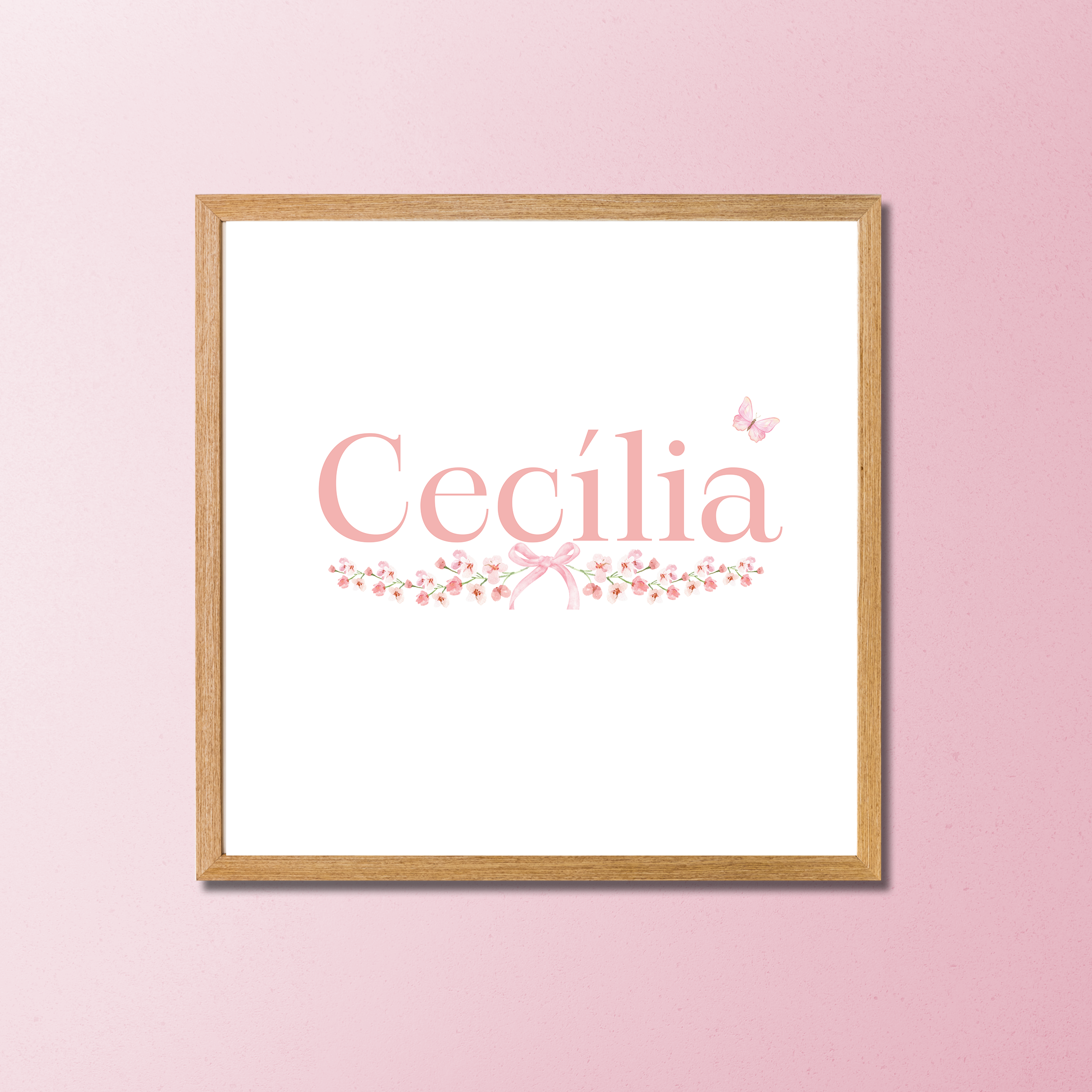Quadro Decorativo Coleção Monograma Cecilia