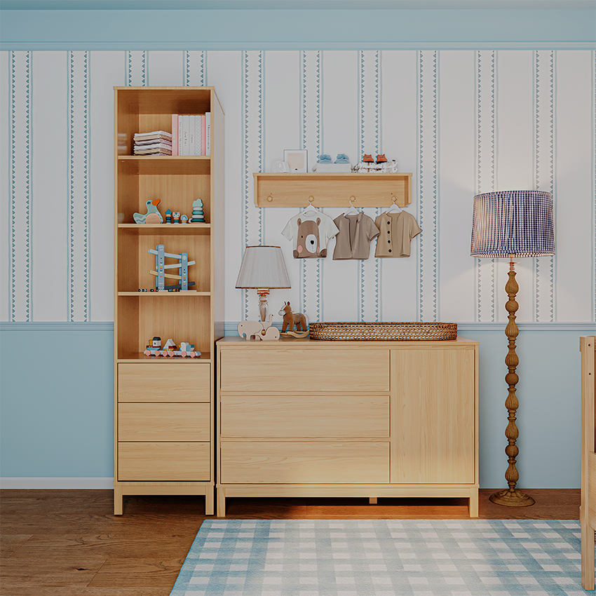 Torre Organizadora 3 Gavetas e 3 Prateleiras Linha Soley