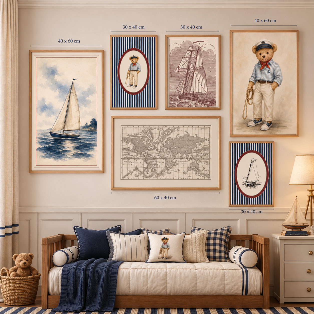 Quadros Decorativos Coleção Marinheiro