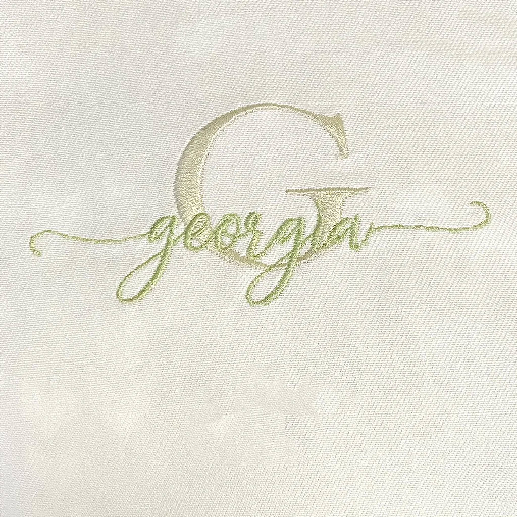 Kit Babitas Toque de Seda Personalizado com Bordado Nome