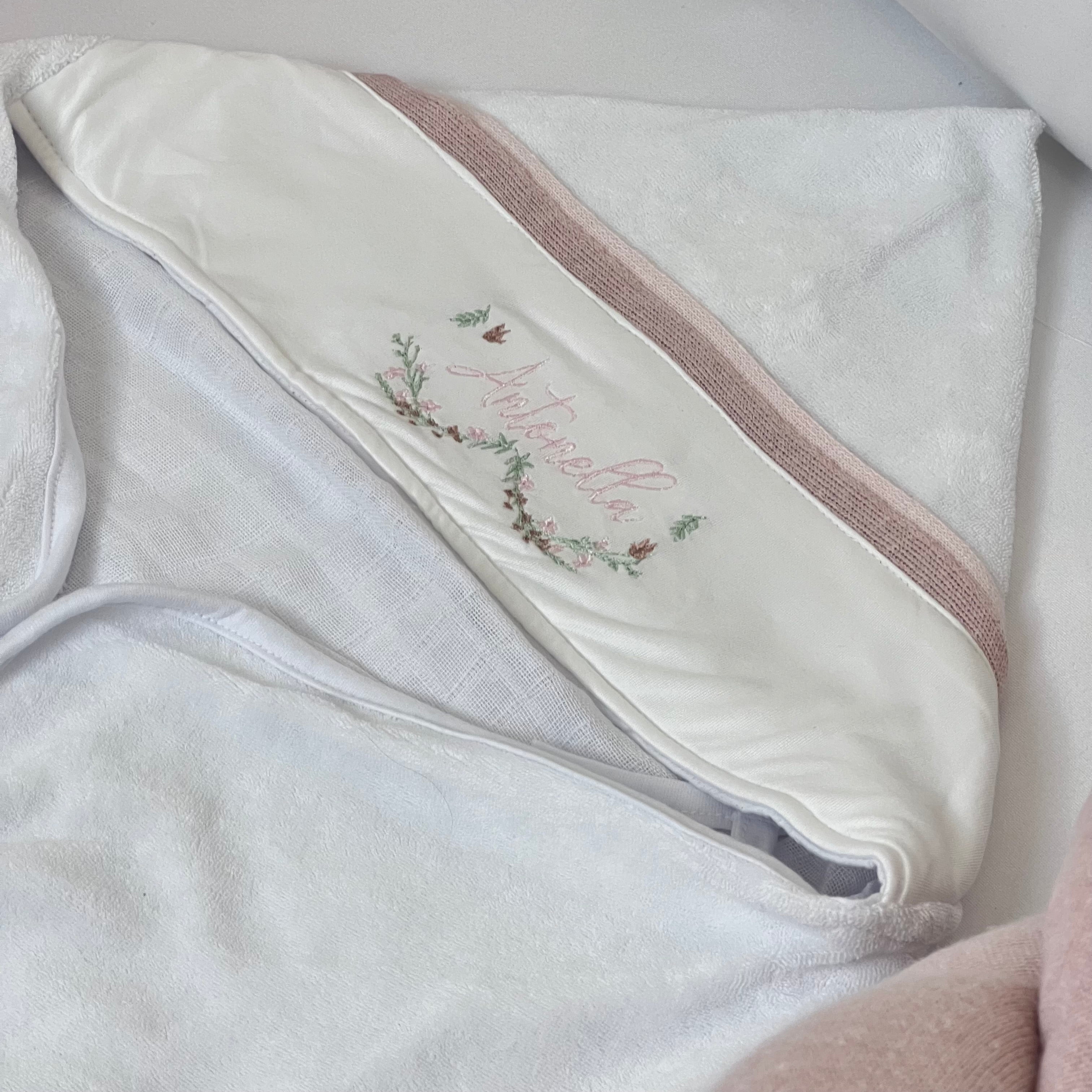 Toalha de Banho com Capuz com nome Personalizado