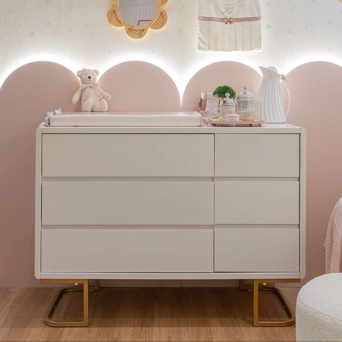 Cômoda Sonhos Up com Porta - Pés Metal - 526