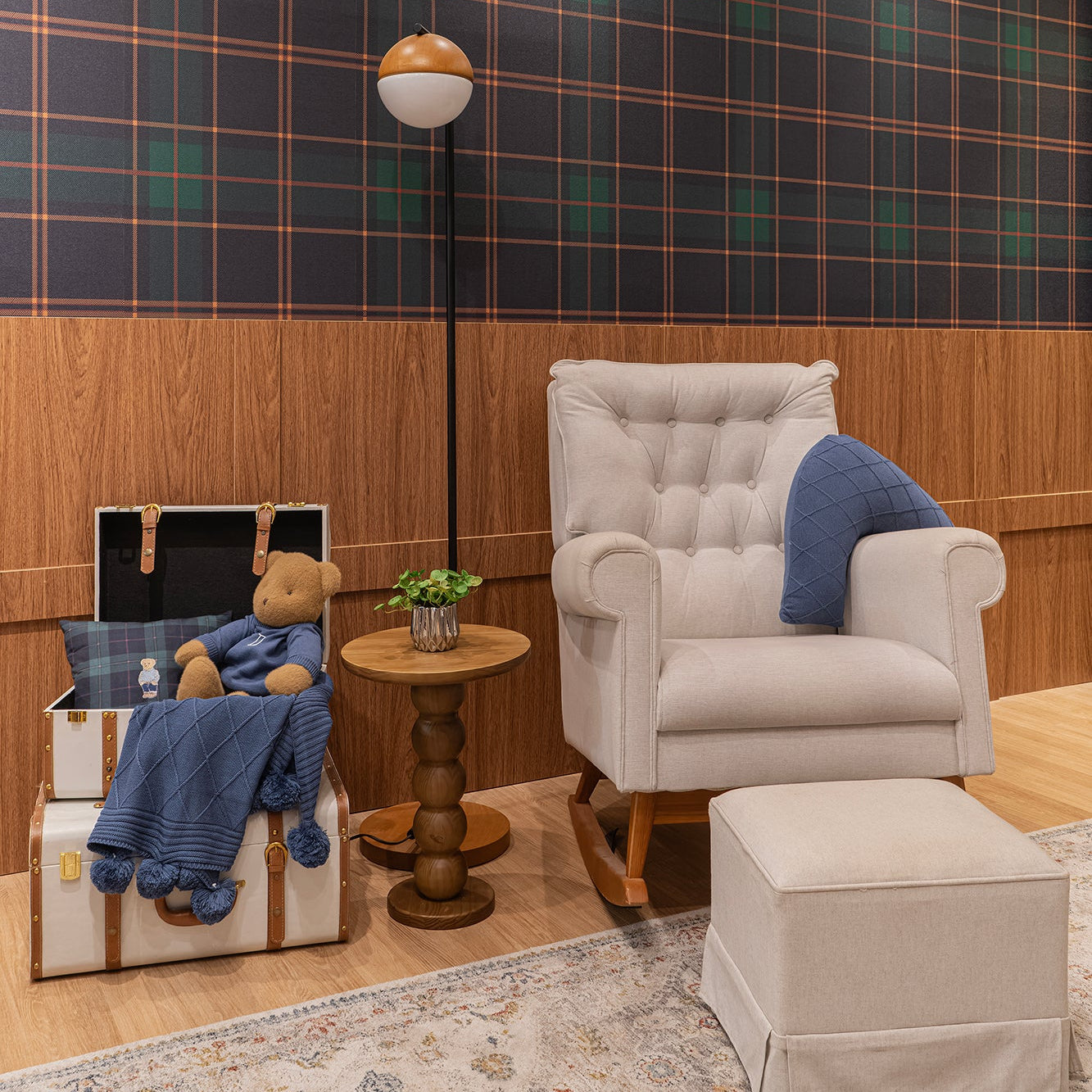 Poltrona Ralph Arco Balanço Madeira (Sem Saia) - 521