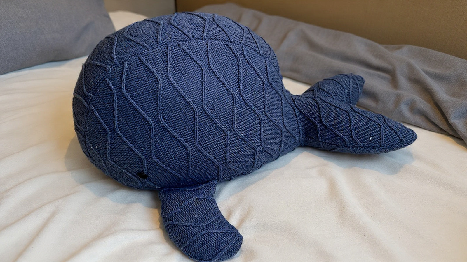 Almofadas Formato Tricot Fundo do Mar