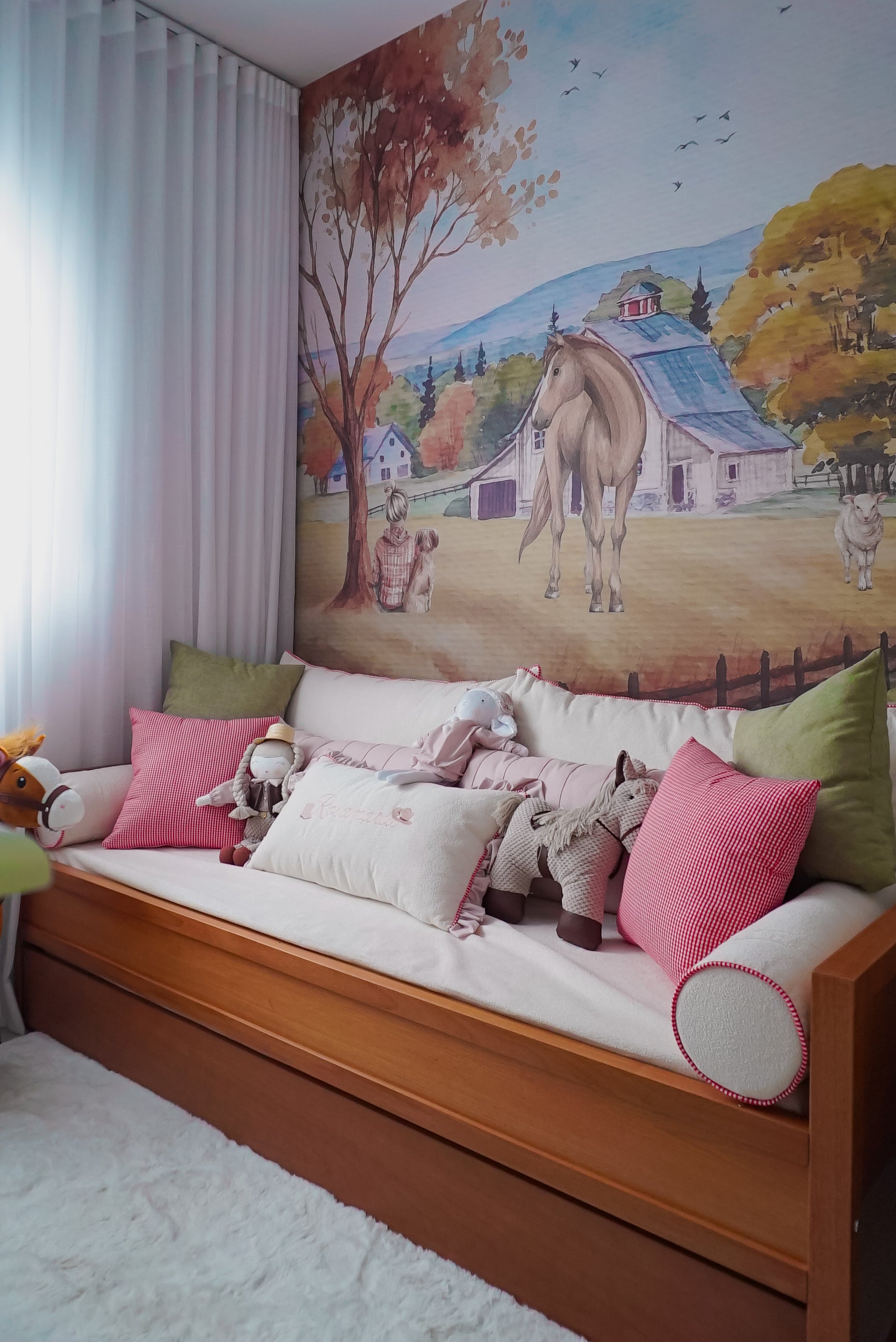 Kit cama com nome personalizado - 9 peças