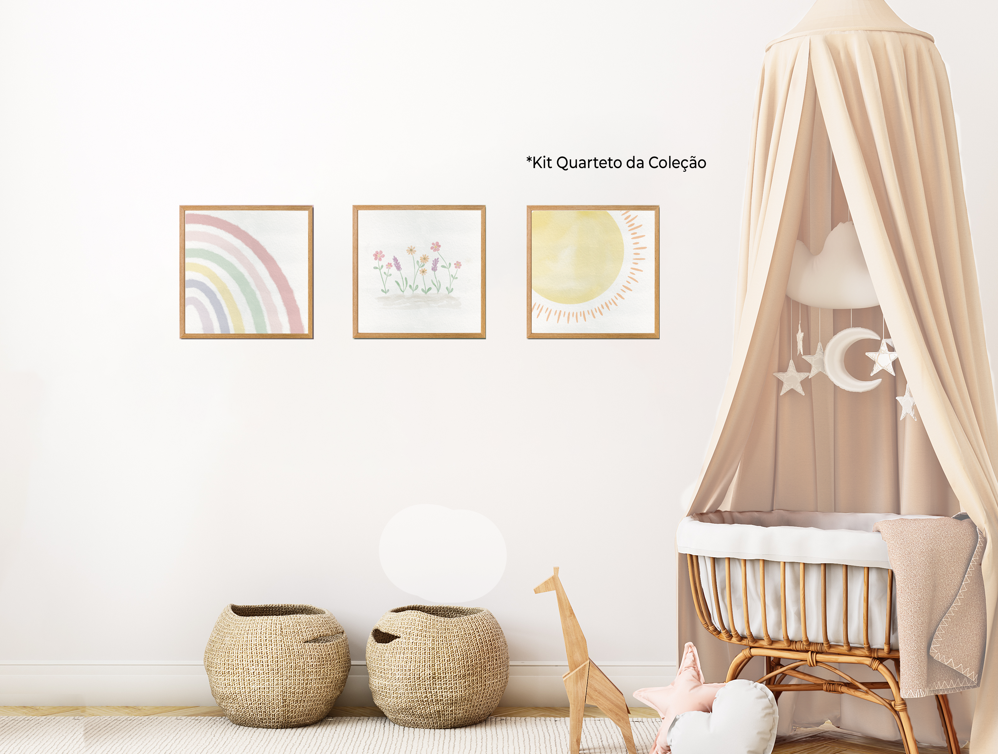 Quadros Decorativos Coleção Aurora Rainbow