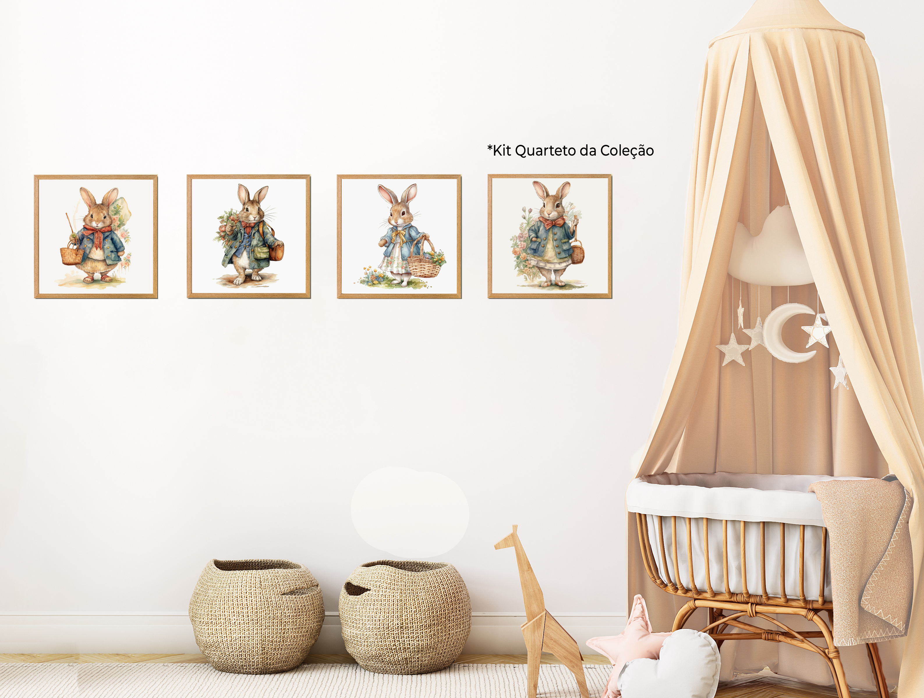 Quadros Decorativos Coleção Coelhos 1