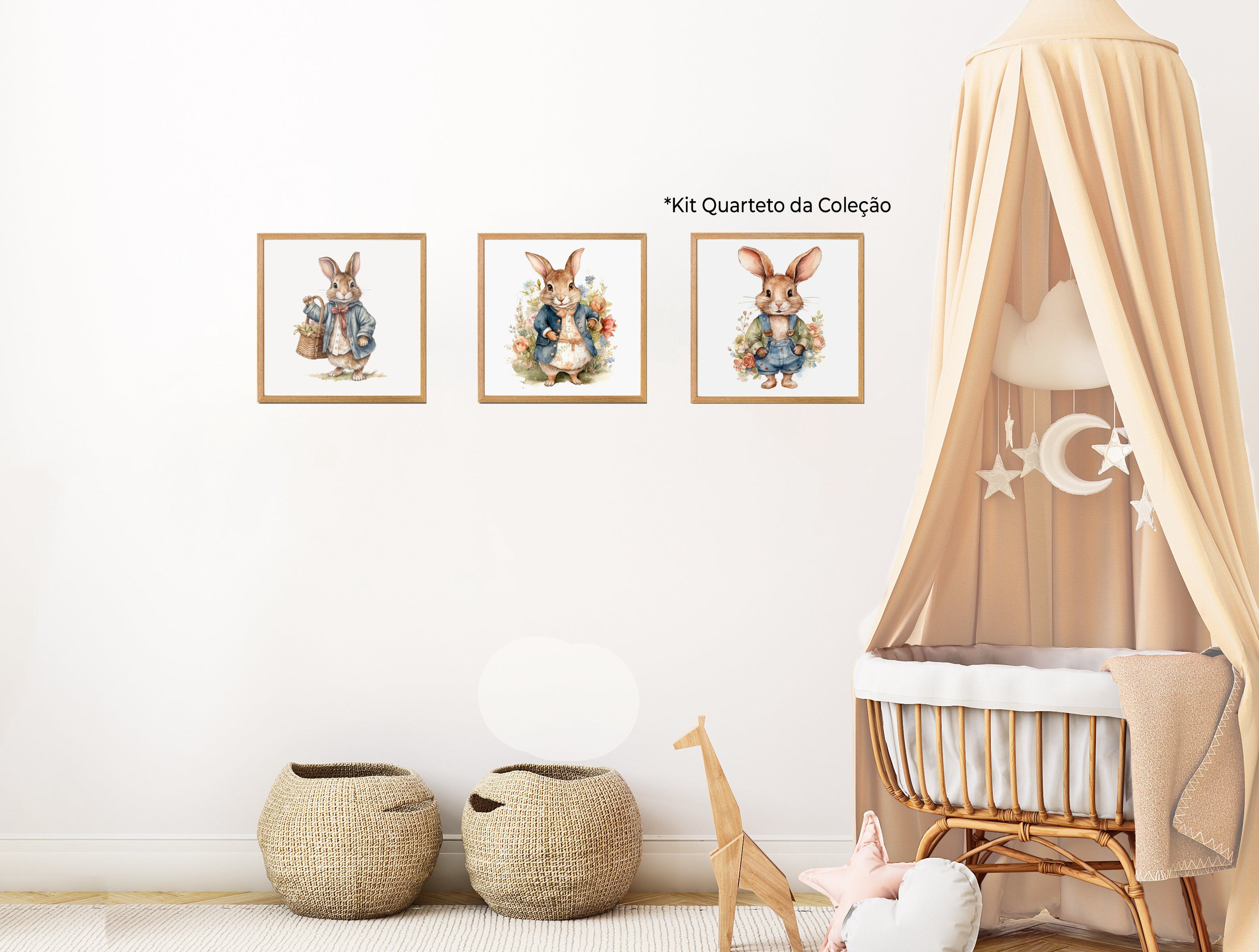 Quadros Decorativos Coleção Coelhos 2