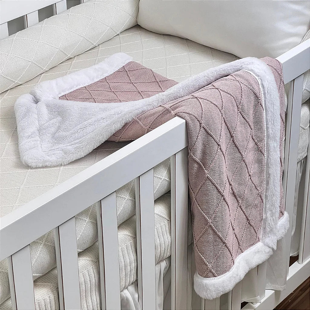 Manta de Colo em Tricô