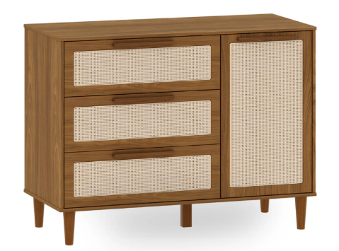 Cômoda 3 Gavetas e 1 Porta Paglia Pro - 1315