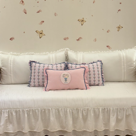 Kit Cama Percal 400 Fios com Nome Personalizado - 6 peças