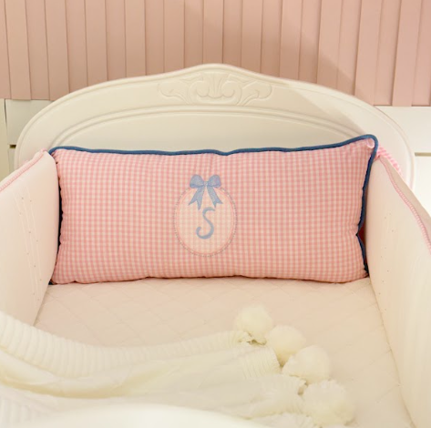 Kit Berço com Inicial Personalizada - 5 Peças