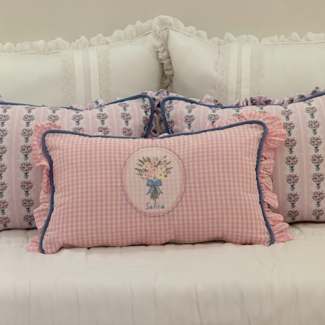 Kit Cama Percal 400 Fios com Nome Personalizado - 6 peças
