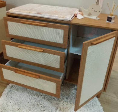 Cômoda 3 Gavetas e 1 Porta Paglia Pro - 1315