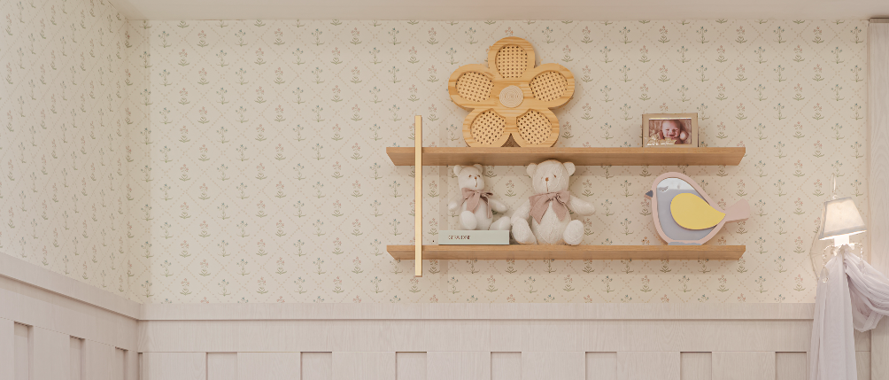 Papel de Parede Losangos Floral Anastácia