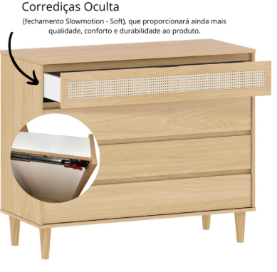 Cômoda 4 Gaveta Paglia - 1315
