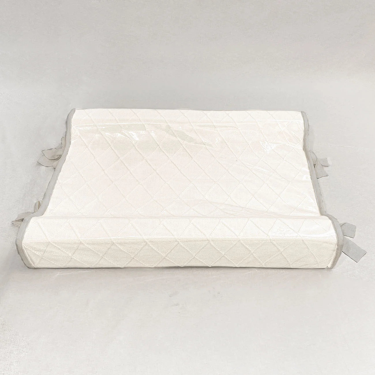 Trocador Americano em Tricot Losango Branco