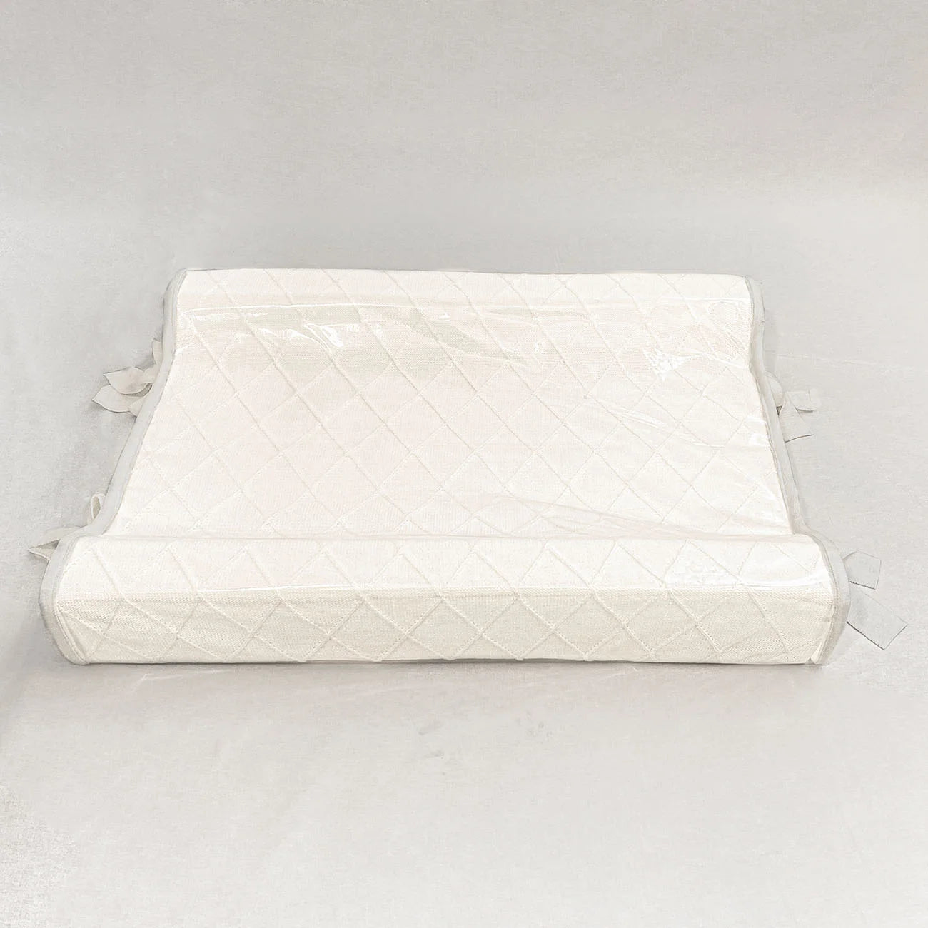 Trocador Americano em Tricot Losango Branco