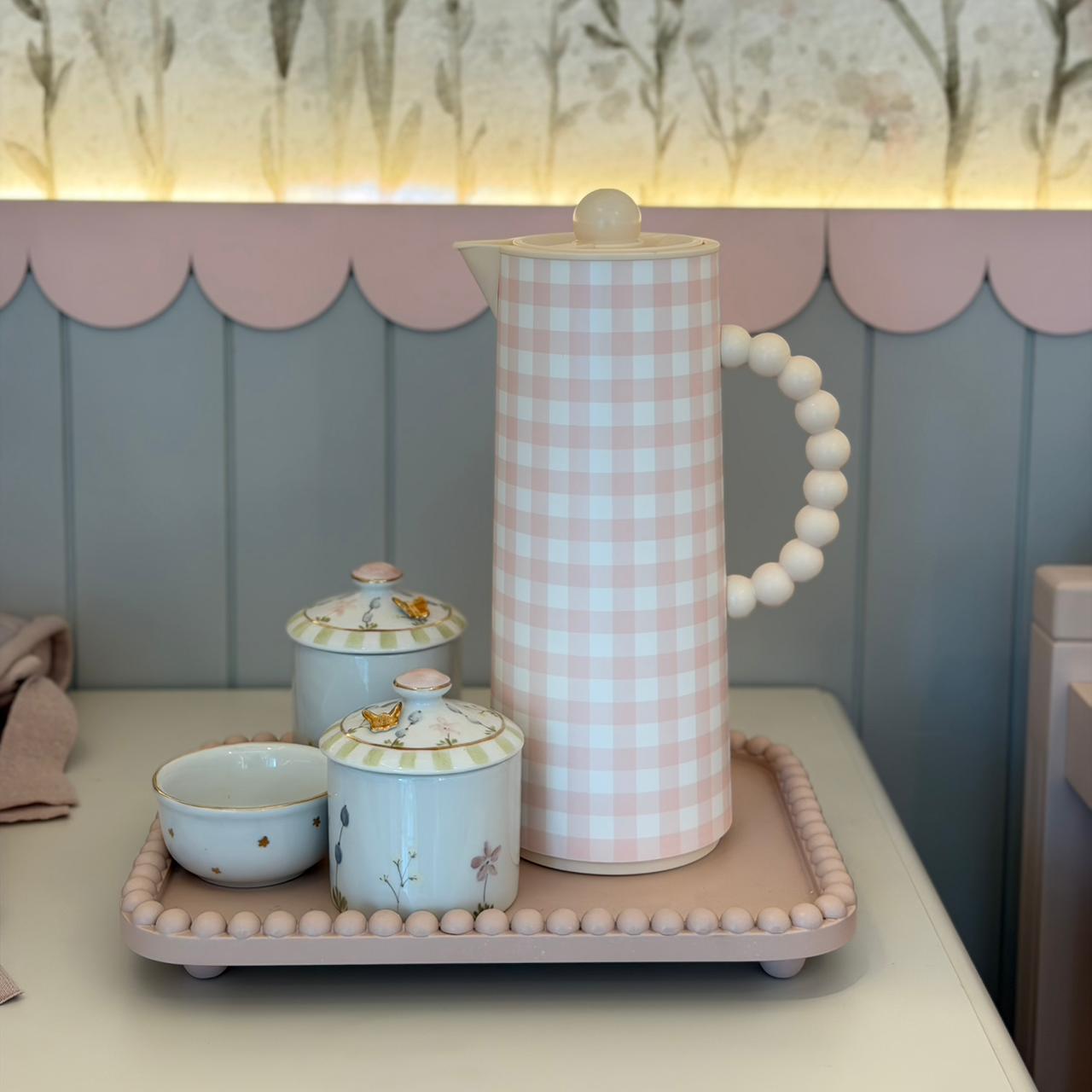 Garrafa Térmica Infantil Boule 1L para Kit Higiene e Decoração