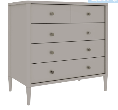 Cômoda Sora 5 Gavetas - 526